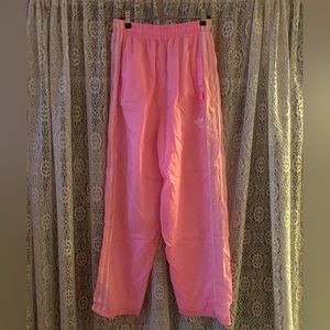 Neon Pink Adidas Wind Pants
